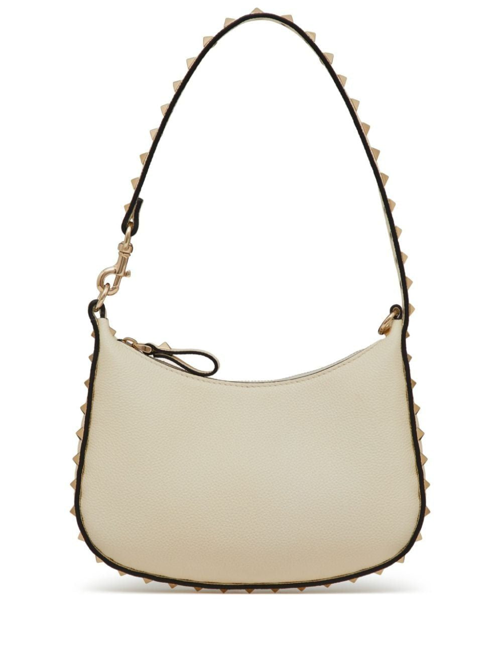 Ivory Mini Hobo Bag with Rockstud Details - VALENTINO SS24 Collection