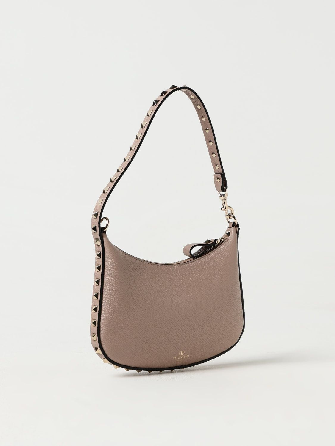 Ivory Mini Hobo Bag with Rockstud Details - VALENTINO SS24 Collection