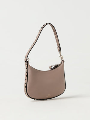 Ivory Mini Hobo Bag with Rockstud Details for Women - SS24 Collection