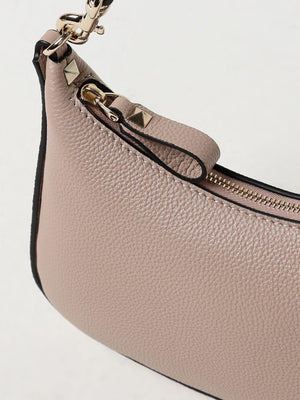 Ivory Mini Hobo Bag with Rockstud Details - VALENTINO SS24 Collection