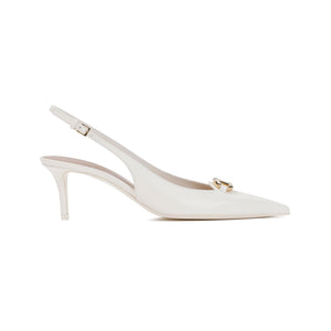 VALENTINO GARAVANI Elevated Slingback Pumps with Logo - 6CM Heel