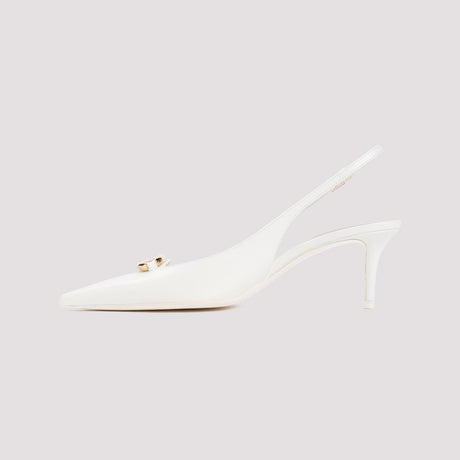 VALENTINO GARAVANI Elevated Slingback Pumps with Logo - 6CM Heel