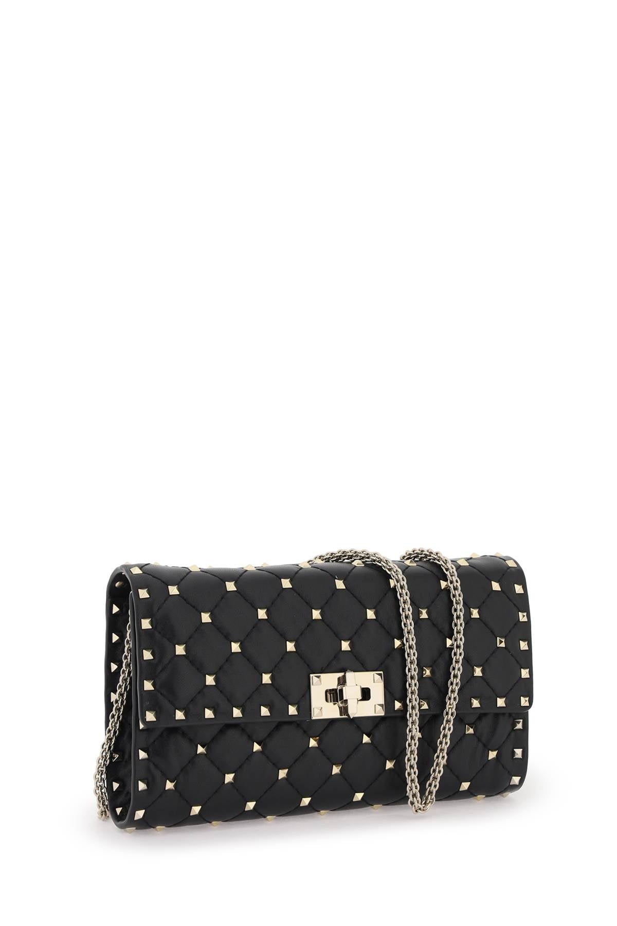 VALENTINO Quilted Nappa Rockstud Spike Crossbody Handbag for Women in Mixed Colours