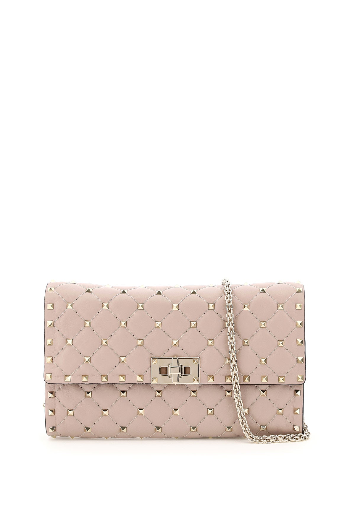 VALENTINO Quilted Nappa Rockstud Spike Crossbody Handbag for Women in Mixed Colours