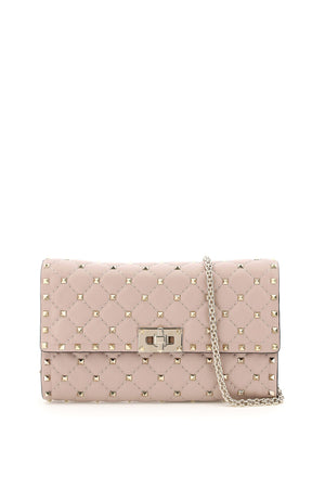 VALENTINO Quilted Nappa Rockstud Spike Crossbody Handbag for Women in Mixed Colours