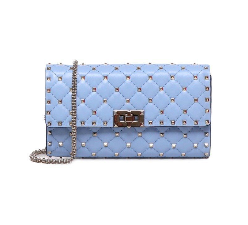 VALENTINO Quilted Nappa Rockstud Spike Crossbody Handbag for Women in Mixed Colours