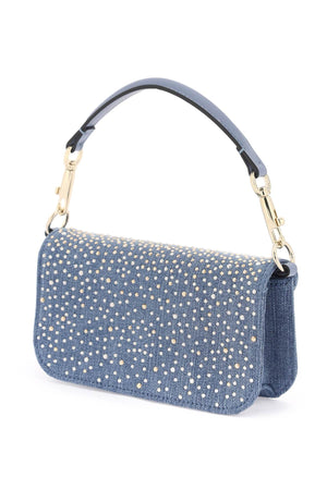 VALENTINO GARAVANI Stunning Blue Rhinestone Handbag for Women - SS24 Collection