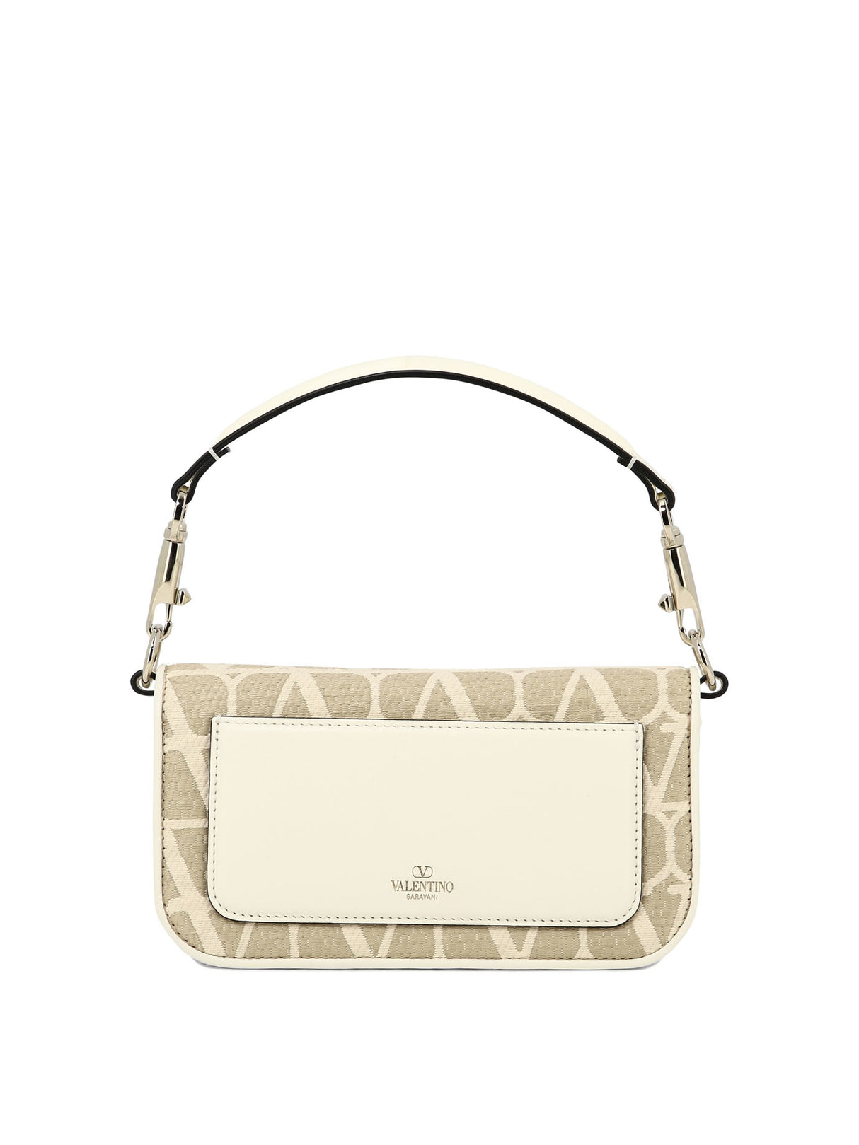 VALENTINO GARAVANI Chic Mini Jacquard Straw Shoulder Bag