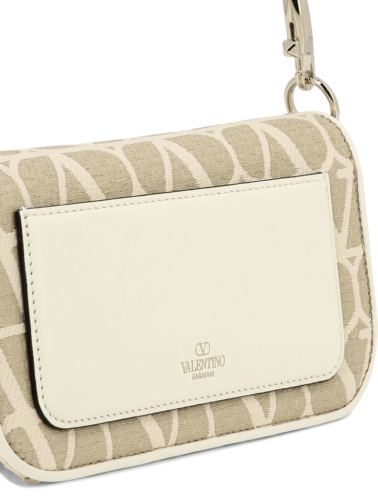 VALENTINO GARAVANI Chic Mini Jacquard Straw Shoulder Bag