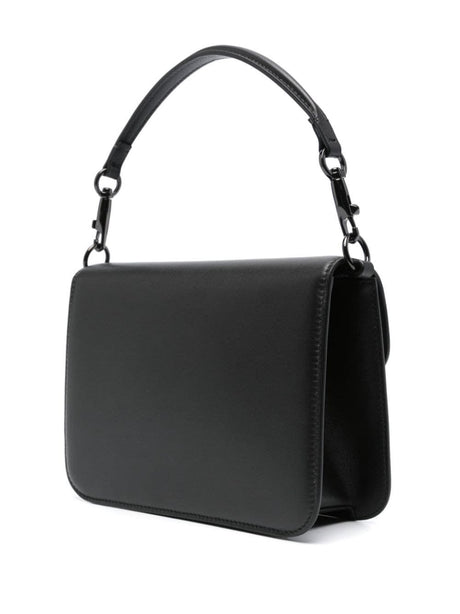 Trendsetting Black Leather Shoulder Bag for Fashion-Savvy Women