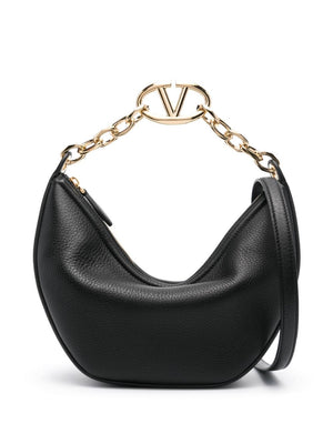 VALENTINO Luxurious Nero Pouch Handbag for the Modern Woman