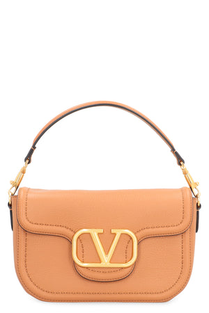 VALENTINO Saddle Brown Alltime Leather Shoulder Handbag for Women - SS24 Collection