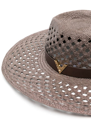 قبعة القش ذات الحافة العريضة النسائية - مجموعة صيف 2024