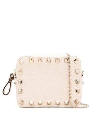 VALENTINO GARAVANI ROCKSTUD LEATHER Pouch Handbag