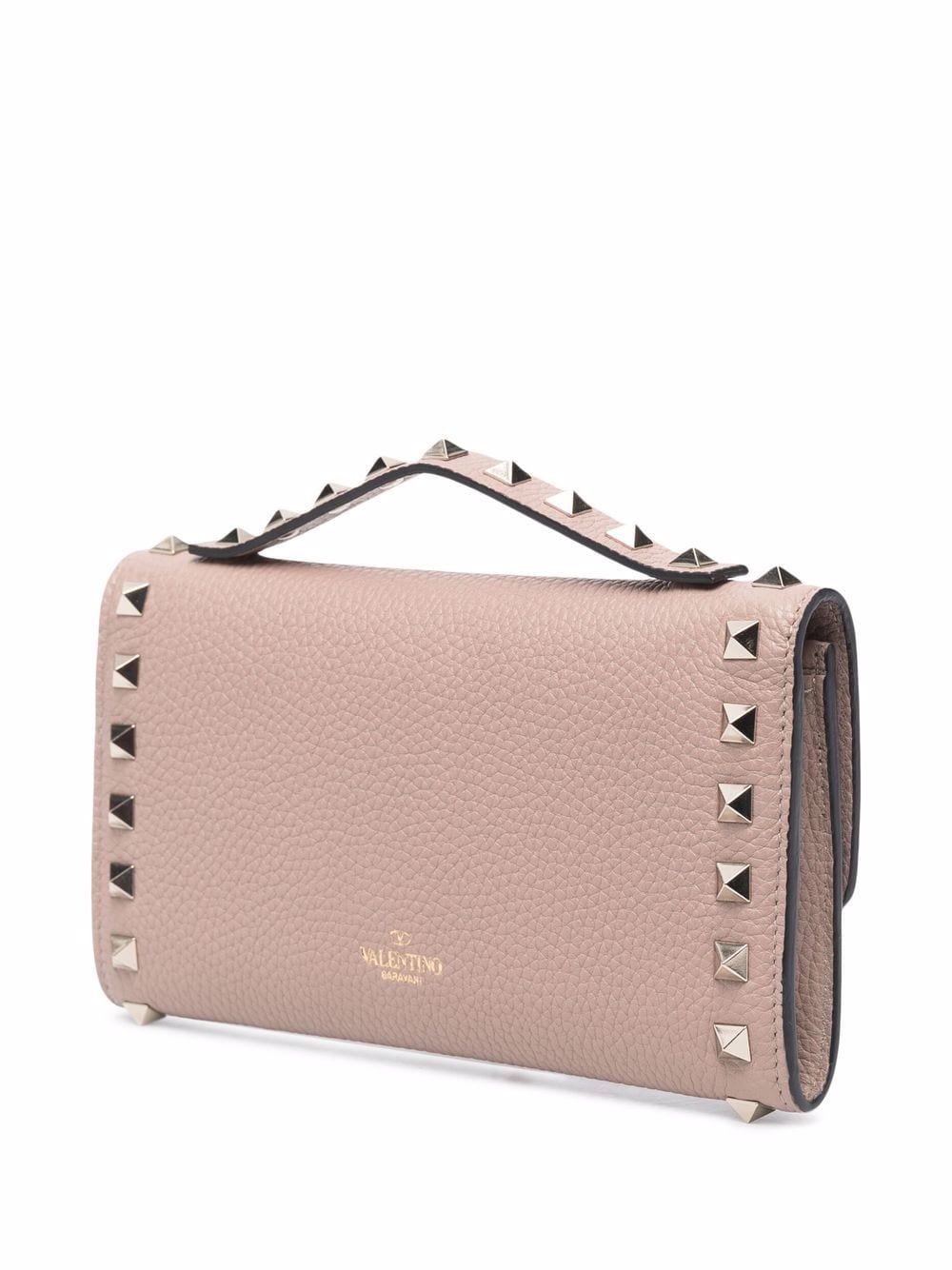 VALENTINO Powder Pink Rockstud Clutch for Women