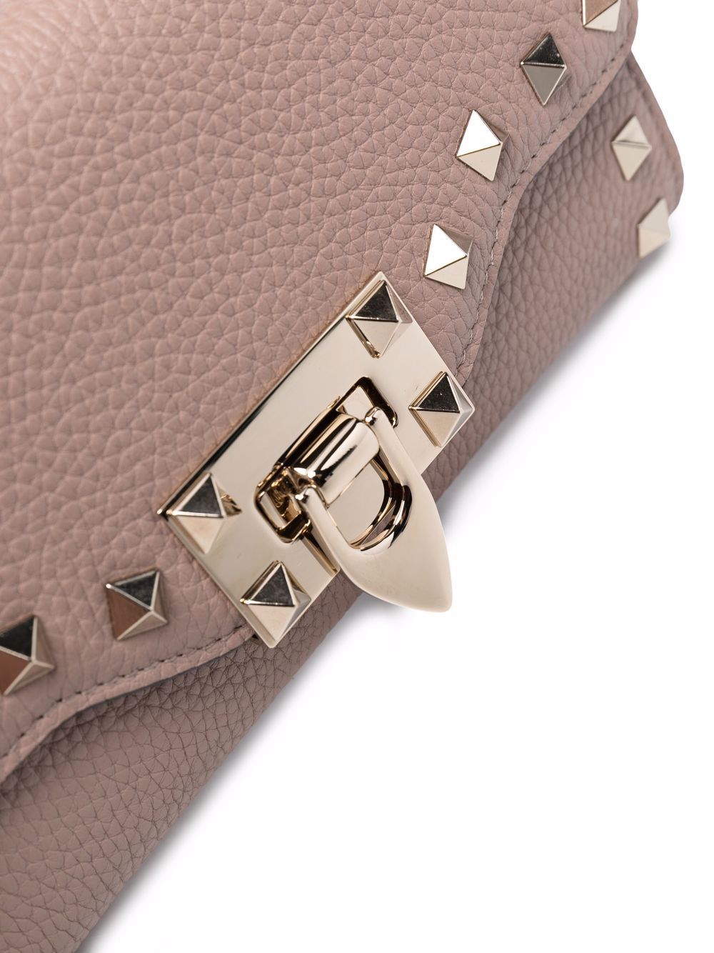 VALENTINO Powder Pink Rockstud Clutch for Women