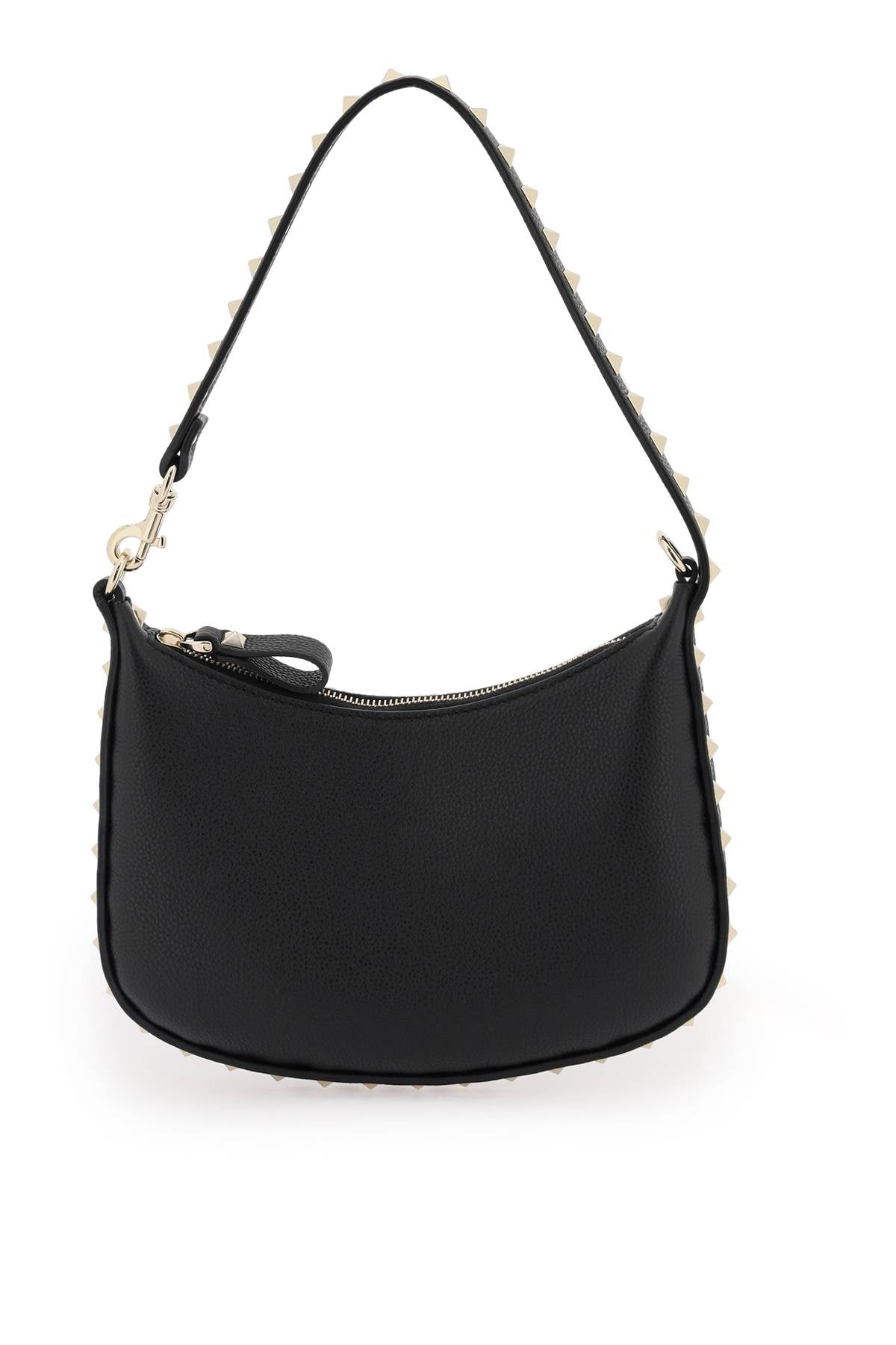 Stylish Black Leather Mini Hobo Handbag for Women