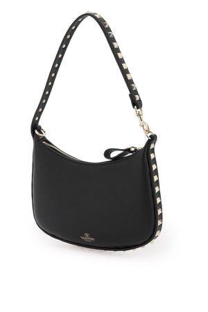 Stylish Black Leather Mini Hobo Handbag for Women