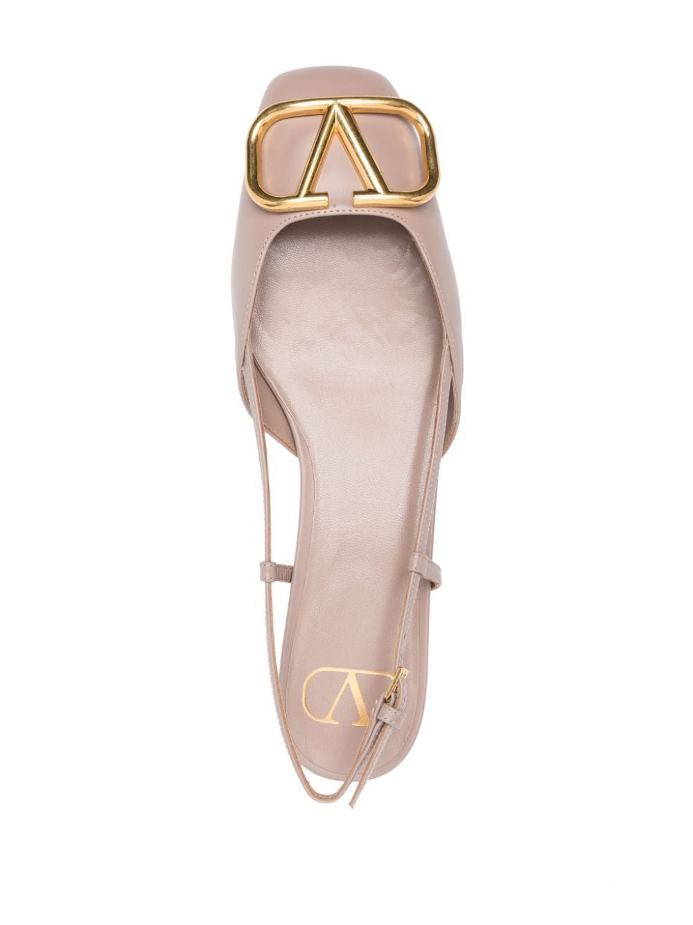 Pink VLOGO Signature Slingback 20mm Flats for Women from VALENTINO - SS24 Collection