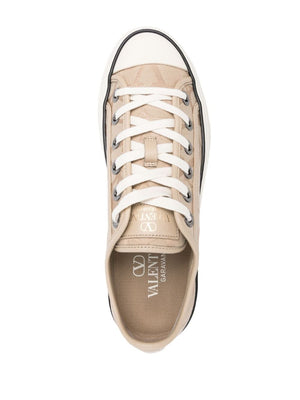 VALENTINO Chinos Chivonerfo Sneakers with Beige Sole for Women