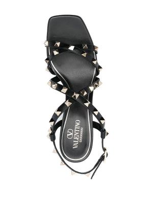 VALENTINO Sleek and Stylish Nero Sandals for Women