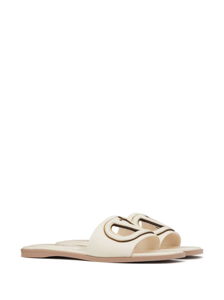 Giày Sandal VLOGO thanh lịch màu trắng cho nữ - Bộ sưu tập SS24