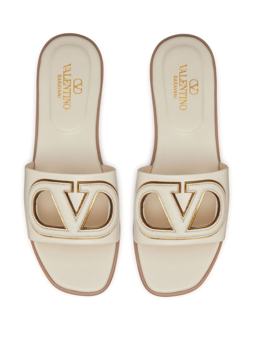 Giày Sandal VLOGO thanh lịch màu trắng cho nữ - Bộ sưu tập SS24