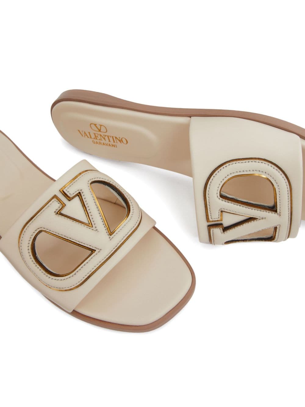 VALENTINO GARAVANI Stylish VLOGO Cut-Out Sandals in White for Women - SS24 Collection