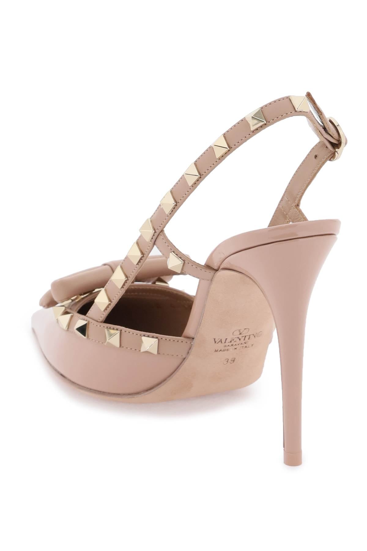 VALENTINO GARAVANI Rockstud Bow Slingback Pumps - 10CM Heel