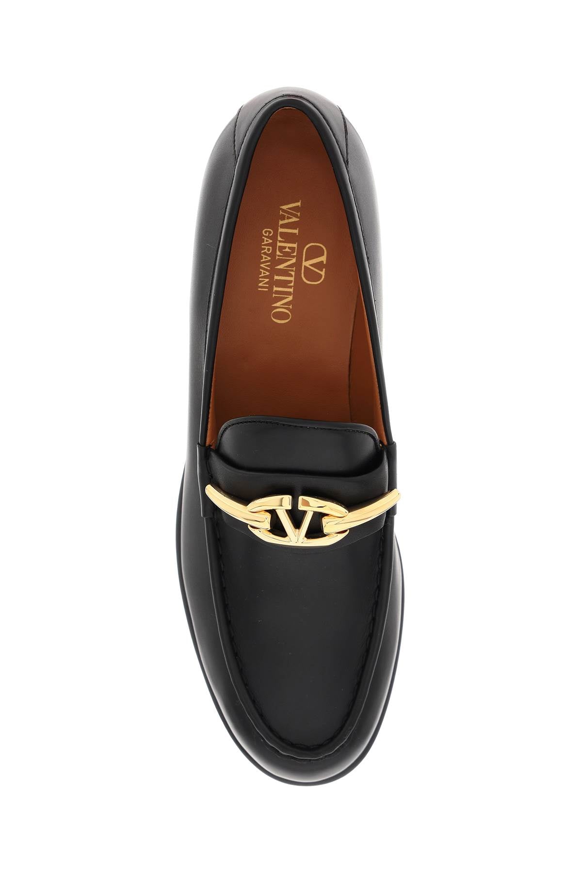 VALENTINO GARAVANI Ivory Leather Signature Loafer