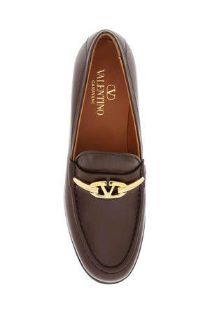 VALENTINO GARAVANI Ivory Leather Signature Loafer