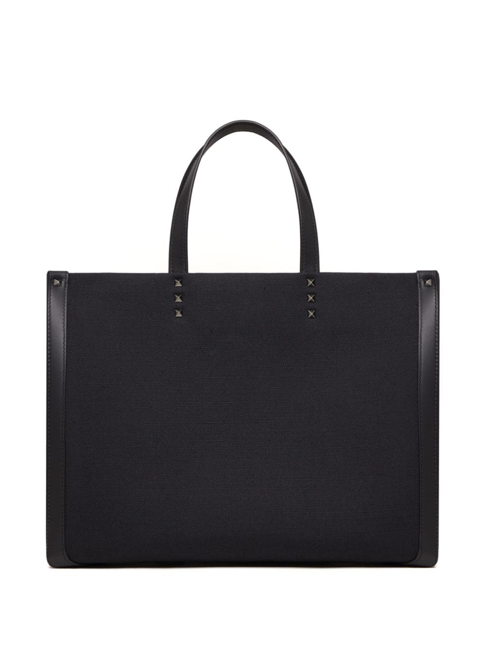 VALENTINO GARAVANI VLTN Medium Black Leather Tote