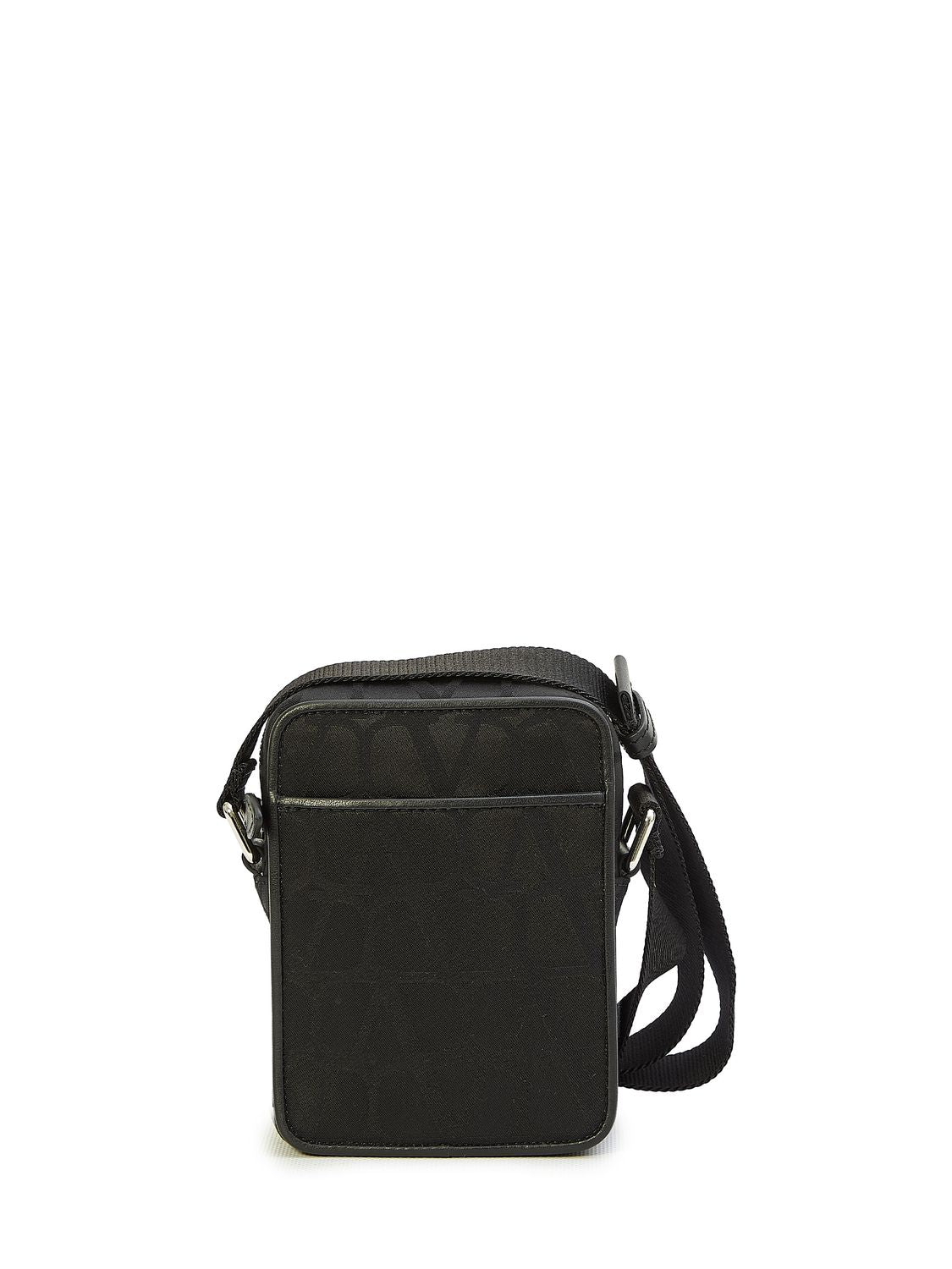 VALENTINO GARAVANI Black Nylon Small Crossbody Handbag for Men - SS24 Collection