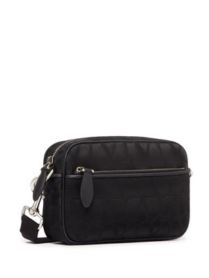 VALENTINO GARAVANI Luxurious and Stylish 'Iconographe' Black Crossbody Handbag for Men - SS24 Collection