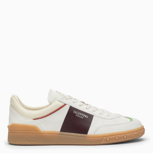 VALENTINO GARAVANI Beige and Black Leather Trainers for Men