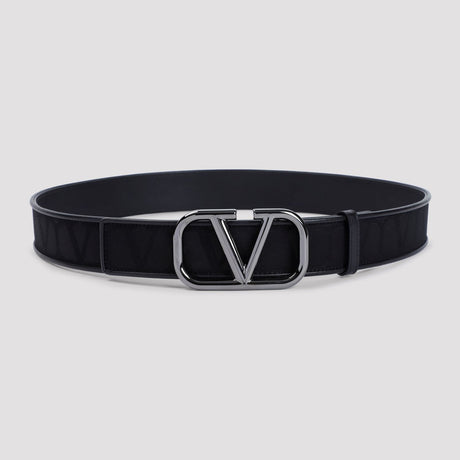 VALENTINO GARAVANI Signature VLOGO Leather Belt with Buckle - 4cm