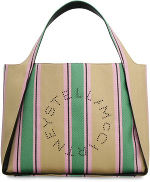 حقيبة يد متعددة الألوان مخططة للنساء - مستدامة وأنيقة