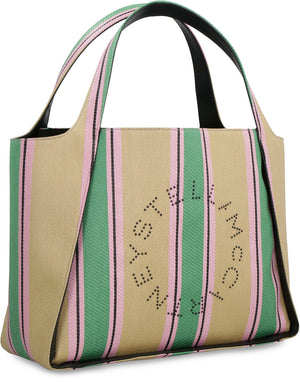 STELLA MCCARTNEY Multicolor Striped Tote Handbag for Women - Sustainable and Stylish