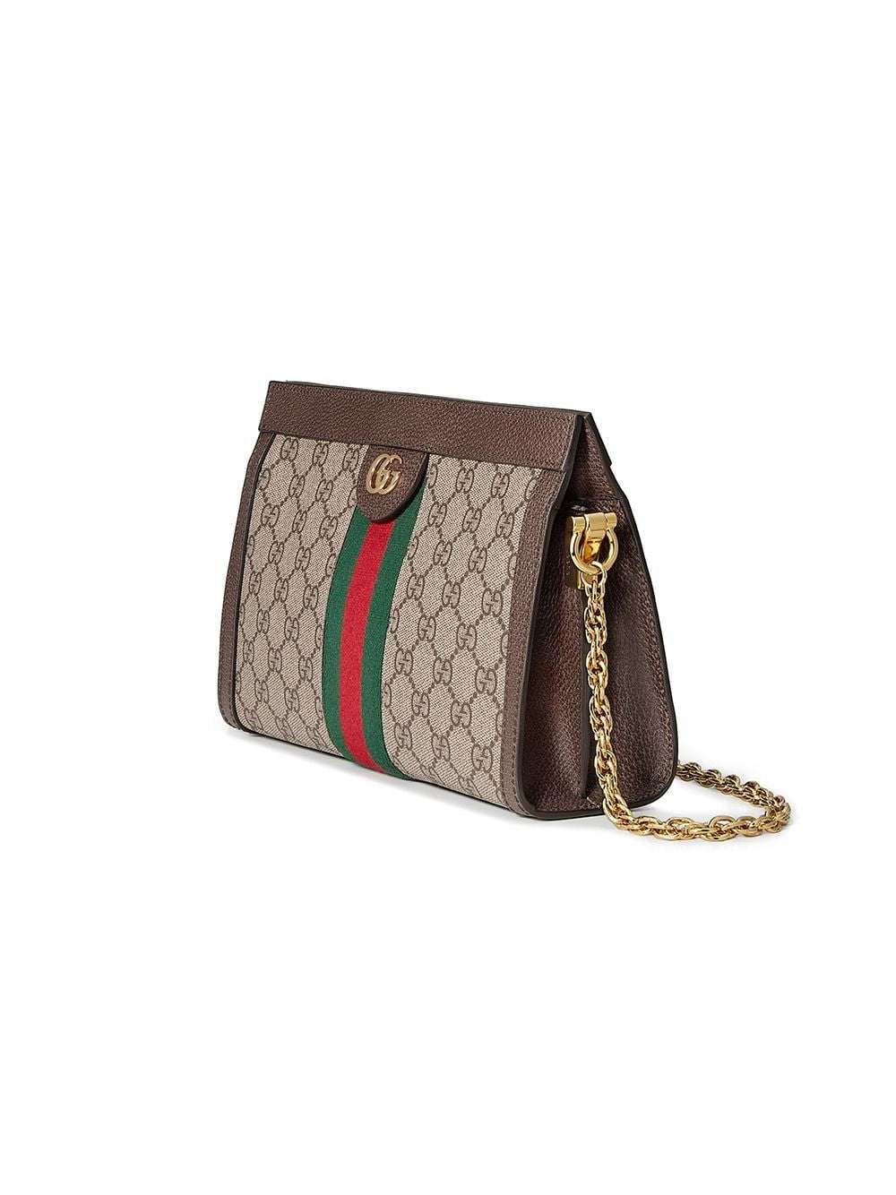 GUCCI Mini GG Supreme Shoulder Handbag with Chain Strap