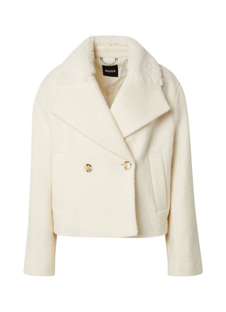 BOSS Elegant Women's Wool Coat for FW24