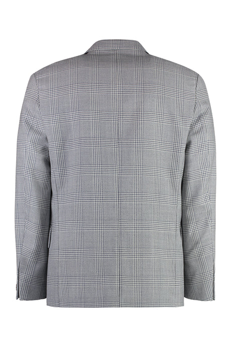 BOSS Double-Breasted Houndstooth Wool Jacket for Men