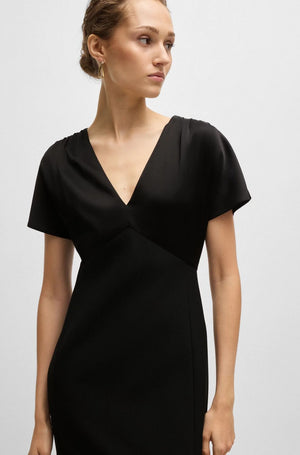 BOSS Elegant Black Dress - Perfect for Fall 2024