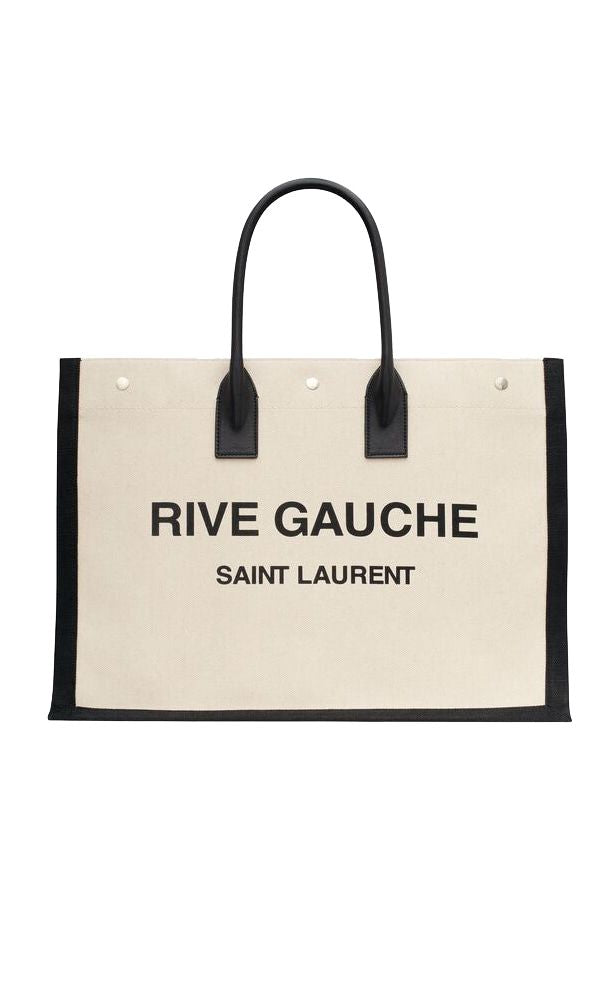 Black Rive Gauche Print Tote for Men - FW23 Collection