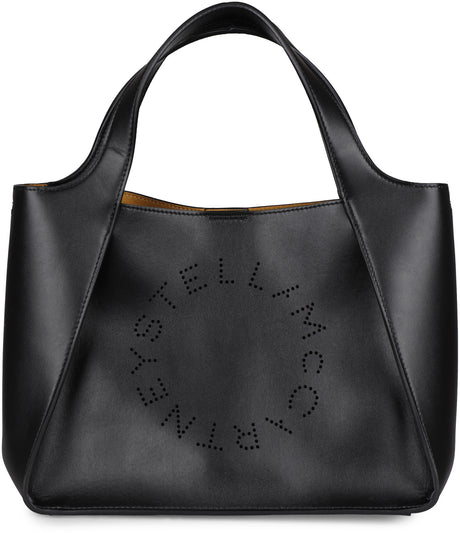 STELLA MCCARTNEY  BLACK MEDIUM STELLA LOGO Handbag