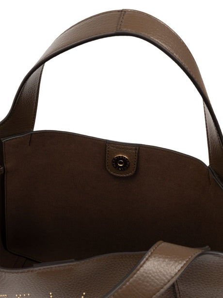 STELLA MCCARTNEY Eco-Chic Brown Logo Tote with Detachable Strap