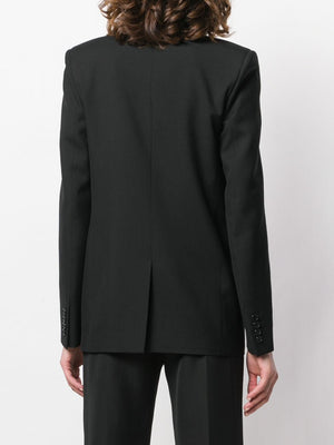 SAINT LAURENT Women's Black Classic Formal Blazer for FW23