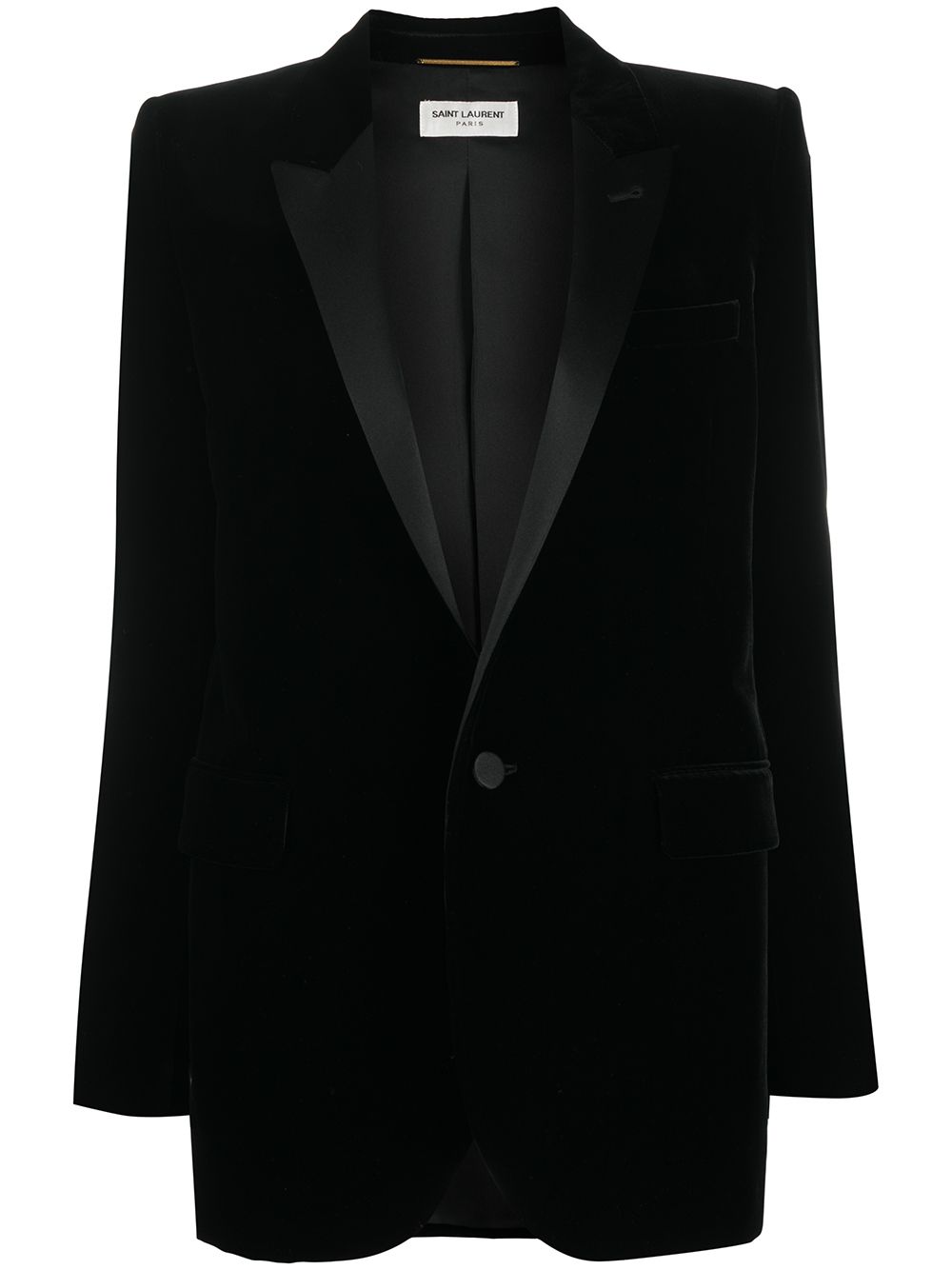 SAINT LAURENT Elegant Velvet Smoking Jacket for Women