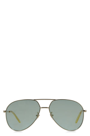 GUCCI Stylish Light Blue Aviator Sunglasses for Women - SS23 Collection