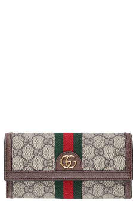 GUCCI Mini Flap Wallet with Web Detailing