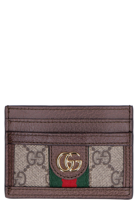 GUCCI Elegant Mini Cardholder with Iconic Stripe - 3x4 Inches